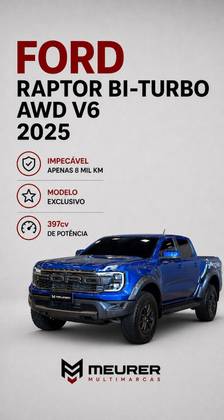 FORD RANGER 3.0 V6 TURBO GASOLINA RAPTOR 4X4 AUTOMÁTICO
